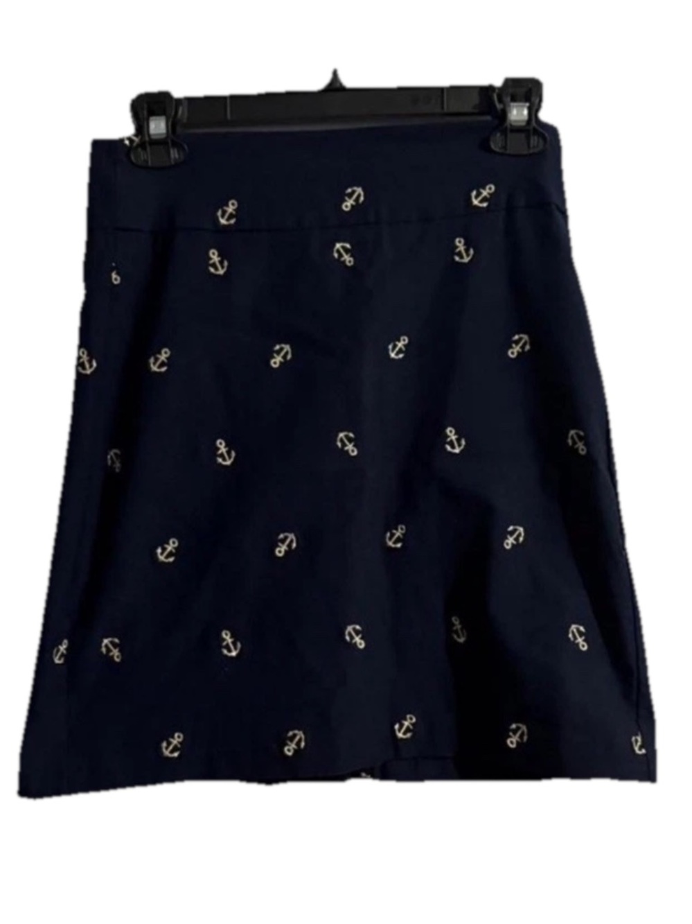 Lulu B Navy Mini Skirt Size 4
Embroidered Gold Anchors Casual
Nautical Beach